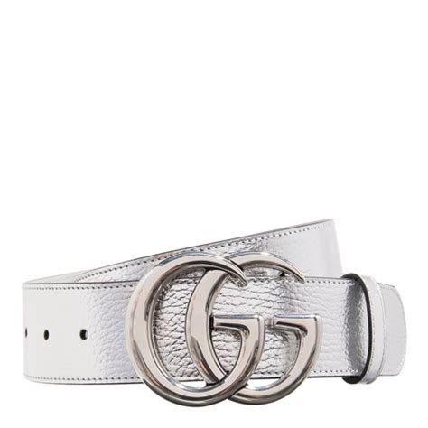 riem gucci zilver|gucci leather belts.